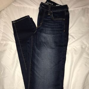 High Rise Dark Blue Jeggings